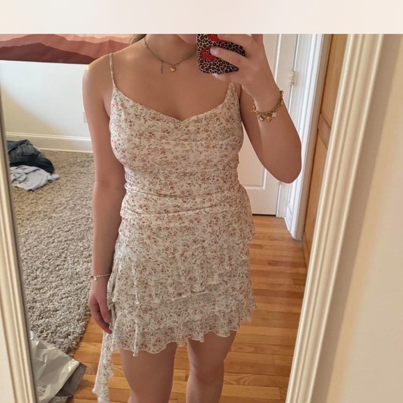 Floral Ruffle Mini Dress - Picture 4 of 4